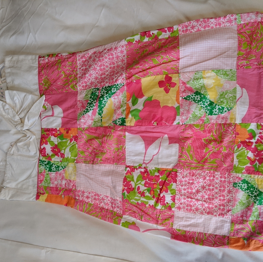 Lilly Pulitzer Strapless Multi Fly Patch Dress - image 3